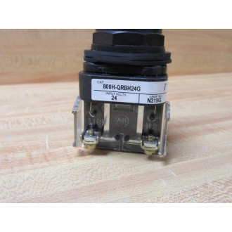Allen Bradley 800H-QRBH24G Momentary Push Button W800T-XABlank - New No Box