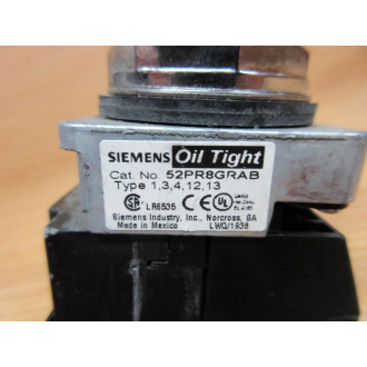 Siemens 52PR8GRAB Illuminated Push Button W 52AATG2B, 52BJK - New No Box