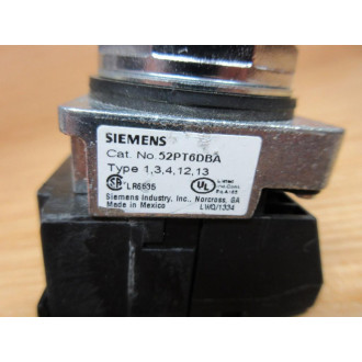 Siemens 52PT6DBA Illuminated Push Button W 52AAF, 52BJK - New No Box