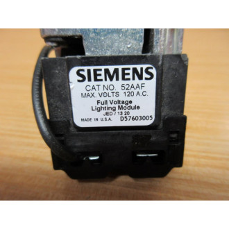 Siemens 52PT6DBA Illuminated Push Button W 52AAF, 52BJK - New No Box