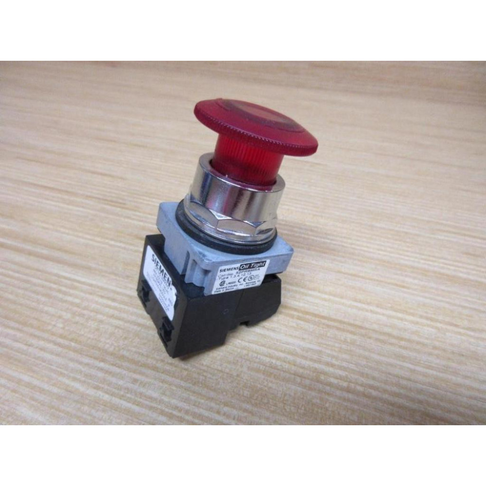 Siemens 52PR8MRA Illuminated Push Button W 52AAIM2, 52BJK - New No Box Siemens 52PR8MRA Illuminated Push Button W 52AAIM2, 52BJK - New No Box