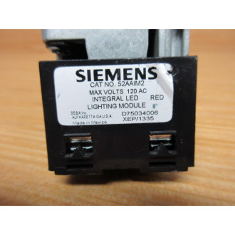 Siemens 52PR8MRA Illuminated Push Button W 52AAIM2, 52BJK - New No Box