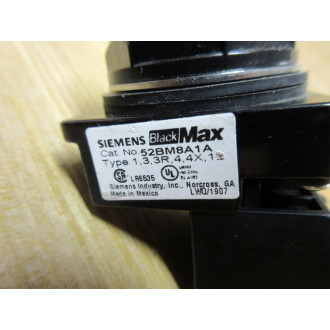 Siemens 52BM8A1A BlackMax Push Button W52BJK - New No Box