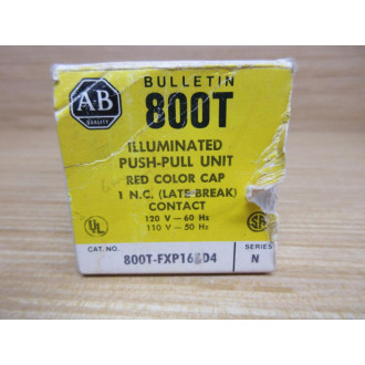 Allen Bradley 800T-FXP16XD4 Button 800TFXP16XD4 Ser N
