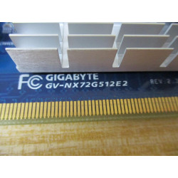 Gigabyte GV-NX72G512E2 Graphics Card GVNX72G512E2 - Used