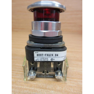 Allen Bradley 800T-FXQ24RD4 Push Button W 800T-Blank, 800T-XD4