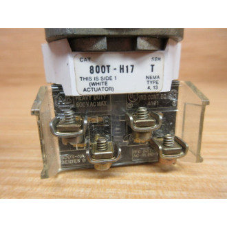 Allen Bradley 800T-H17B Selector Switch W(2) 800T-XA - Used