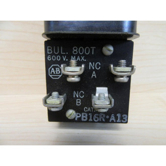 Allen Bradley 800T-PB16RA14 Push Button 800TPB16RA14 800T-PB16RA13 - Used