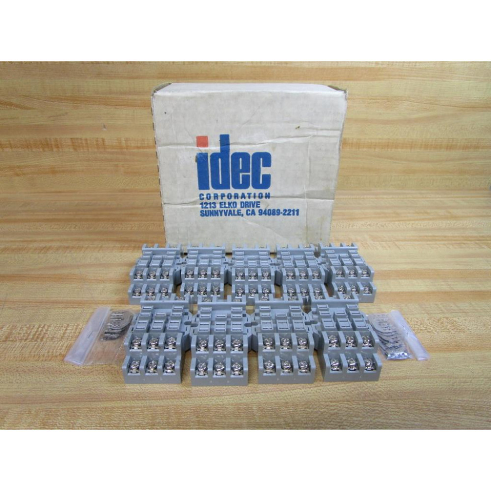IDEC SR3B-05 Relay Socket SR3B05 (Pack of 9) IDEC SR3B-05 Relay Socket SR3B05 (Pack of 9)