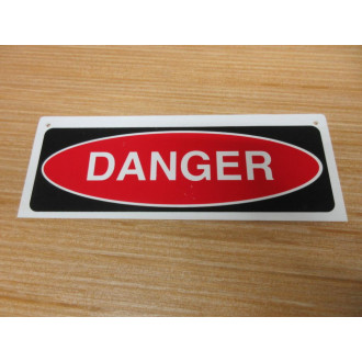 Generic Danger Adhesive Sign - New No Box
