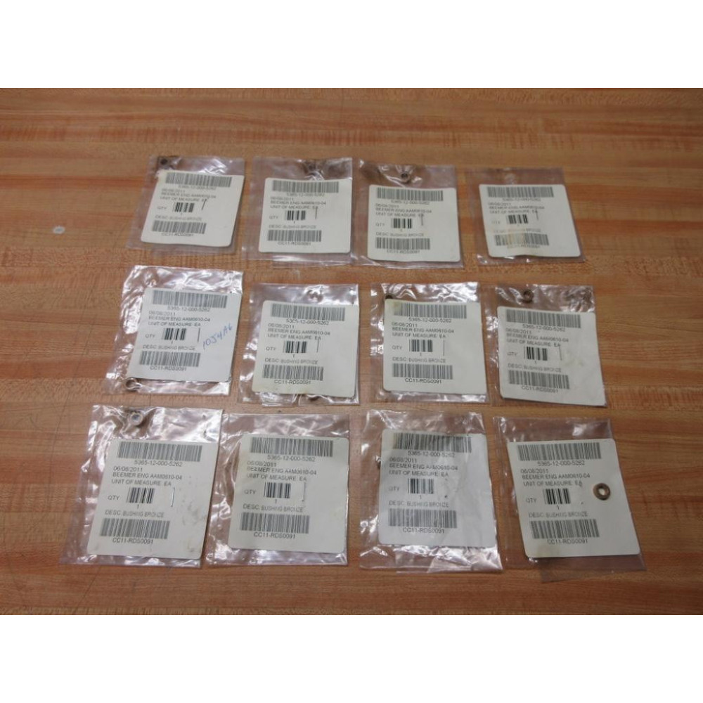 Beemer AAM0610-04 Bronze Bushing AAM061004 (Pack of 12)