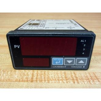 Yokogawa UM3300 Digital Indicator wAlarms UM3300-00 wMounting Brackets - Used