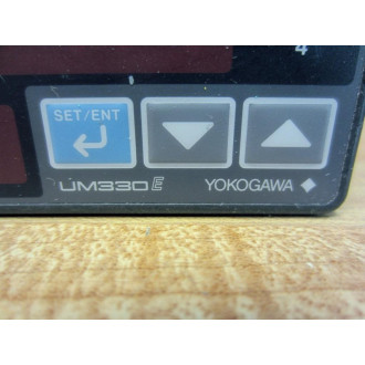 Yokogawa UM3300 Digital Indicator wAlarms UM3300-00 wMounting Brackets - Used