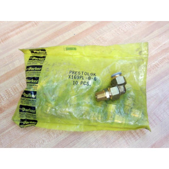 Parker X169PL-8-6 Prestolok Elbow Fitting X169PL86 (Pack of 10)