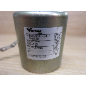 Versa ESM-3011-34-P-3-A120 Solenoid Valve Coil & Connector Only - New No Box