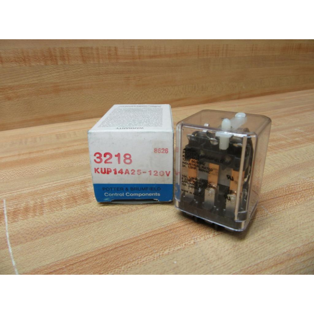 Potter & Brumfield KUP-14A25-120-120V Relay KUP-14A25-120V Potter & Brumfield KUP-14A25-120-120V Relay KUP-14A25-120V