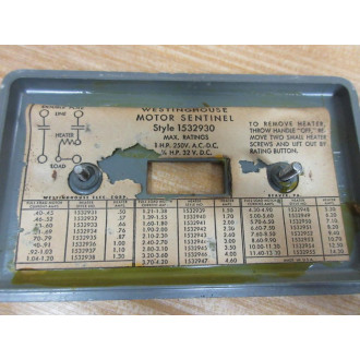 Westinghouse S-1532930 Motor Sentinel Switch 1532930 - Used