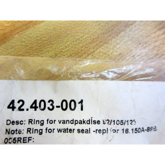 Gerstenberg & Agger 42.403-001 Water Seal Ring 42403001 (Pack of 6)