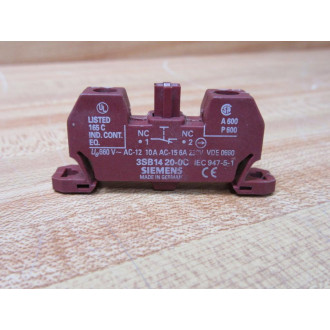 Siemens 3SB1-420-0C Contact Block Base 3SB1420OC - New No Box