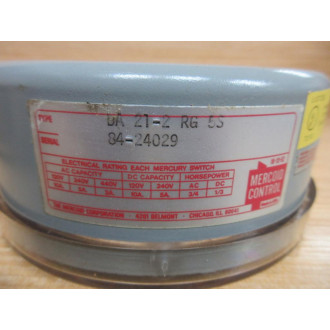 Mercoid Control DA 21-2 RG 5S Gas Pressure Switch DA-21-2-RG-5S