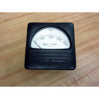 Weschler RX-371 4.5" Panel Meter RX371 0-2000 Kilo F.P.M.