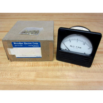 Weschler RX-371 4.5" Panel Meter RX371 0-2 Kilo F.P.M.