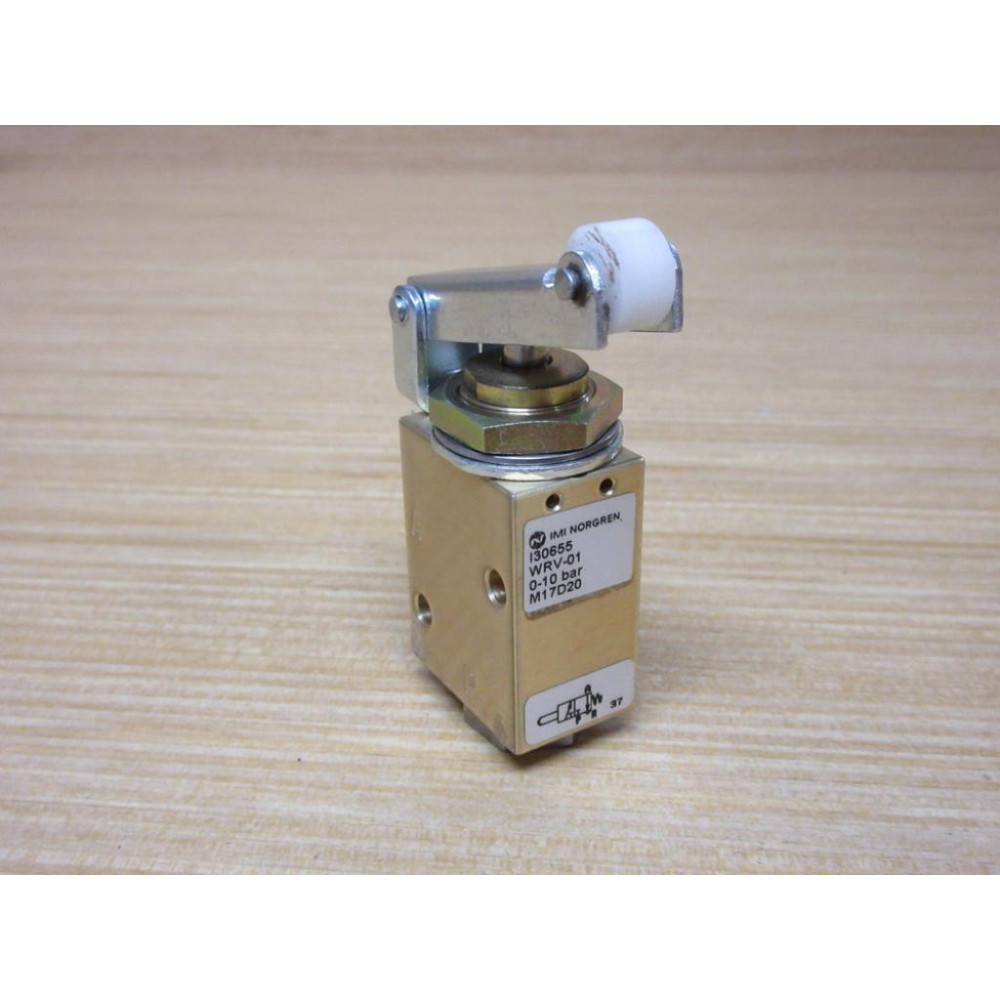 Norgren I30655 Valve WRV-01 W Roller Lever - New No Box