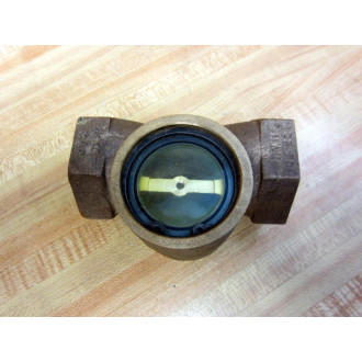 1" Bronze, Double Window Sight Flow Indicator