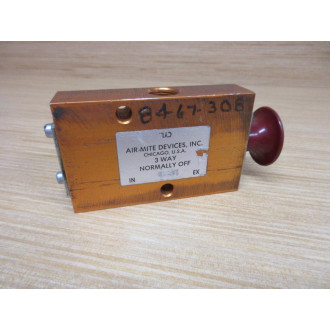 Air-Mite V3301 Palm Button Valve - Used