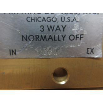 Air-Mite V3301 Palm Button Valve - New No Box