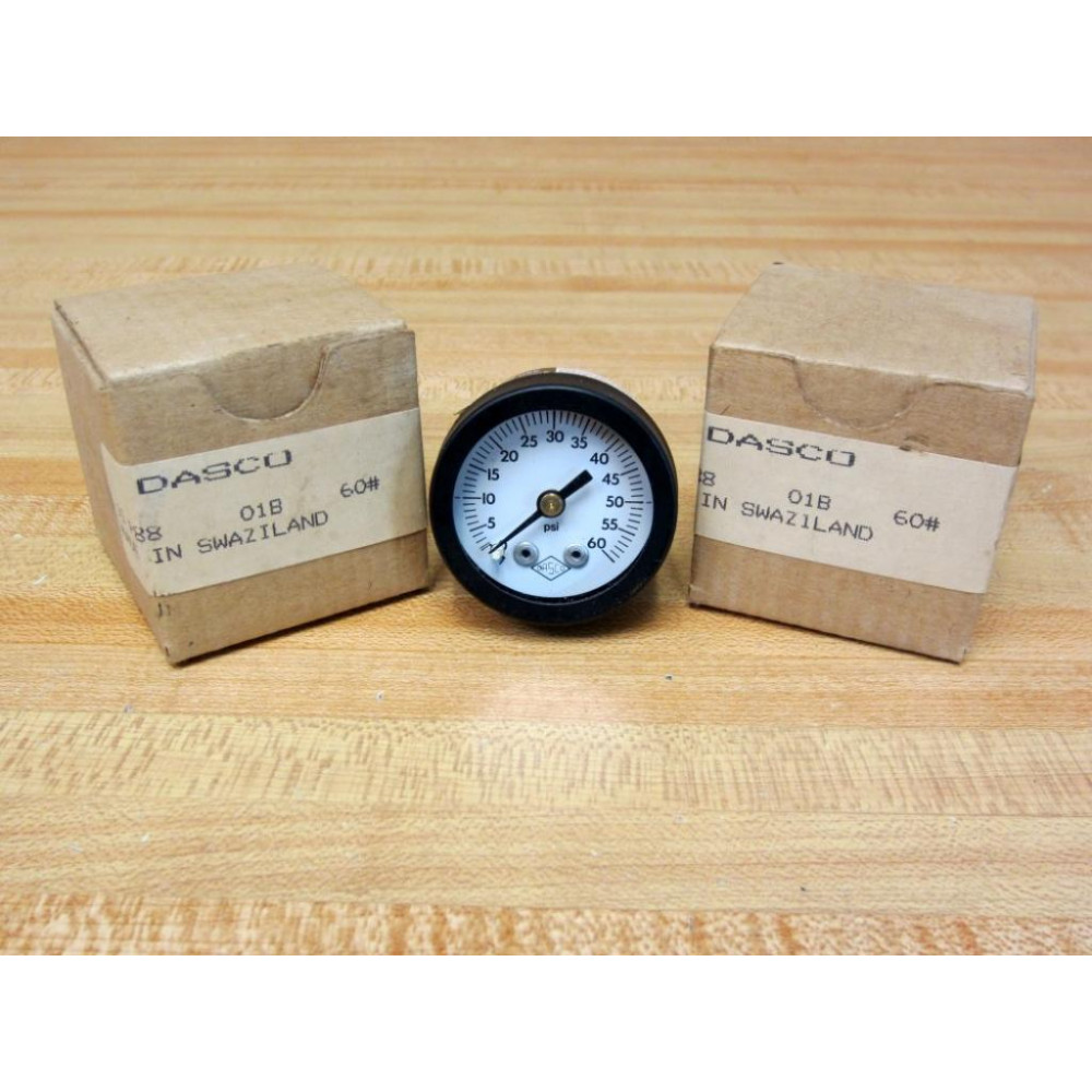 DASCO 15-P88-01B-60 1.5" Gauge 15P8801B60 (Pack of 2)