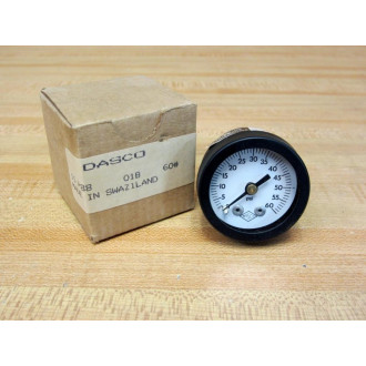DASCO 15-P88-01B-60 1.5" Gauge 15P8801B60 (Pack of 2)