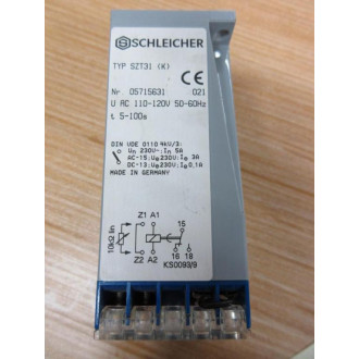 Schleicher SZT31-AC110-120V 50-60HZ Time Relay SZT31(K) - New No Box