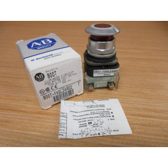 Allen Bradley 800T-FXQL24RD2 Button W 800T-NL24, 800T-XD2