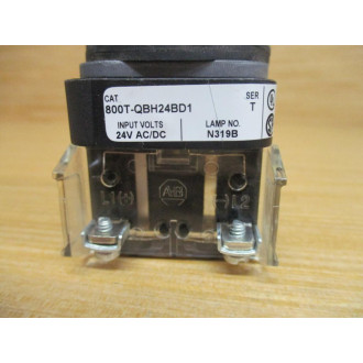 Allen Bradley 800T-QBH24BD1 Illum. Push Button - Used