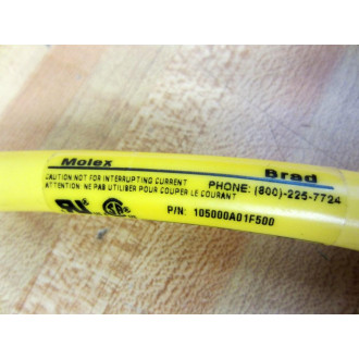 Brad ConnectivityMolex 105000A01F500 MC 5P FP 50' 165 PVC Cable