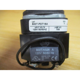 Allen Bradley 800T-PDT16A Pilot Light 800TPDT16A W800T-N296 - New No Box