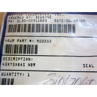 Motion Industries TC-45-75-8 Seal 45x75x8 NBR TC45758 (Pack of 3)
