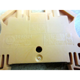 Allen Bradley 1492-J4 Block 1492J4 Orange (Pack of 19) - New No Box