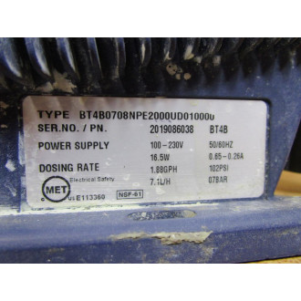 ProMinent BT4B0708NPE2000UD010000 Beta 4 Metering Pump BT4B - Used