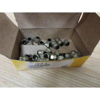 Parker X61P-4 Tubing Compression Fitting X61P4 (Pack of 42)