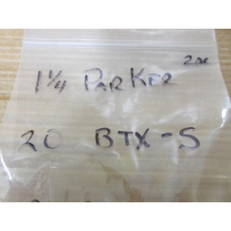 Parker 20 BTX-S 1-14" Triple-Lok Nut 20BTXS (Pack of 2) - New No Box