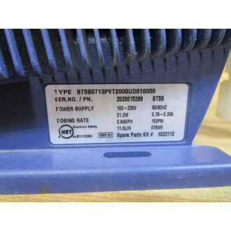 ProMinent BT5B0713PVT2000UD010000 Beta 5 Metering Pump BT5B - Used