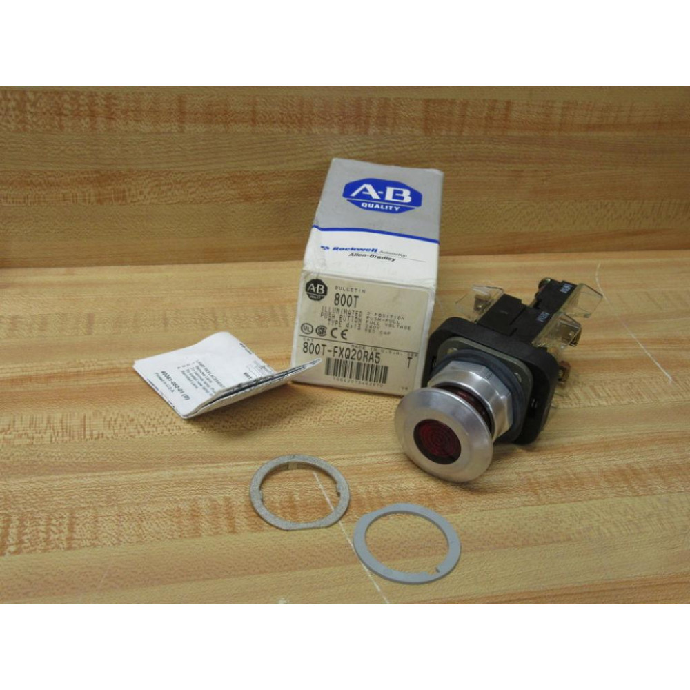 Allen Bradley 800T-FXQ20RA5 Red Button 800TFXQ20RA5