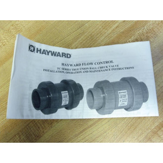 Hayward TC10050ST 12" True Union Ball Check Valve LB145