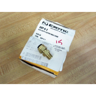 Parker X68P-6-2 38x18 Brass Male Pipe Connector X68P62 (Pack of 15)
