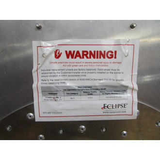 Eclipse 18564X001 Wheel, Fan Impeller WKeyway BV-3 - New No Box