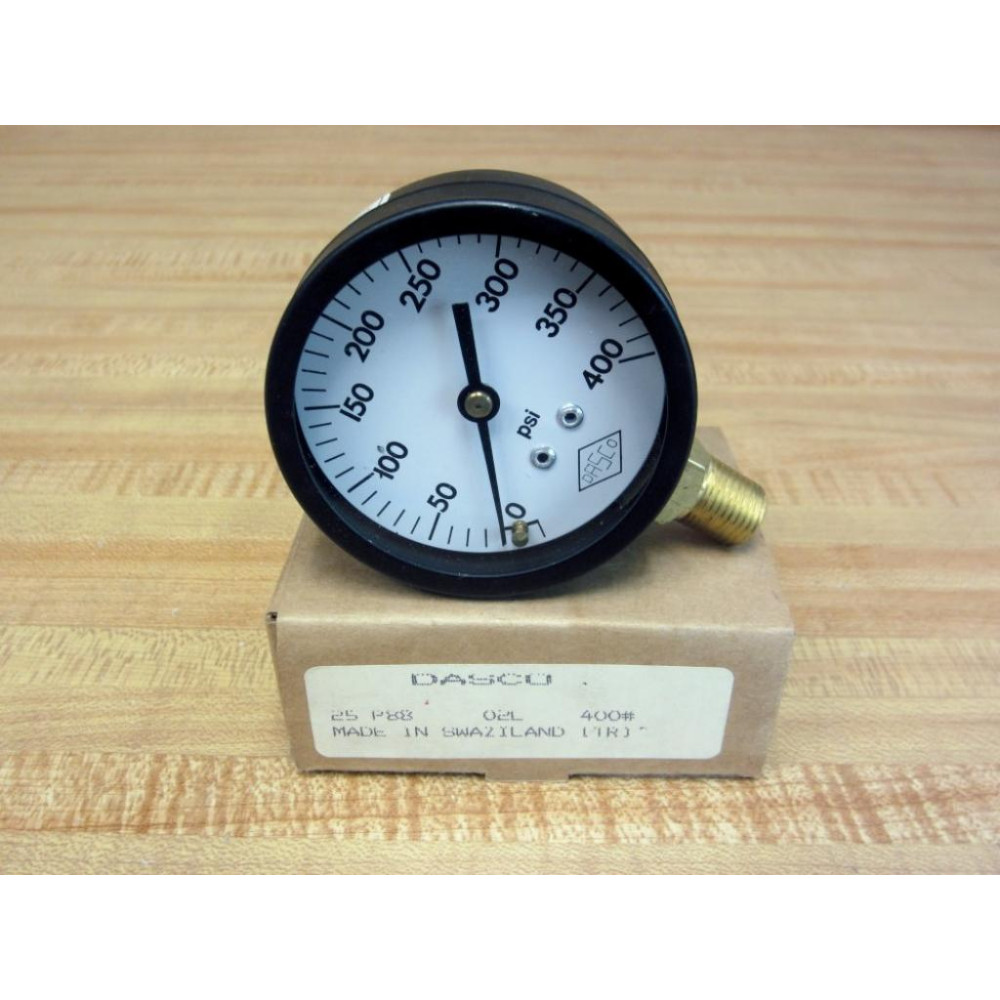 DASCO 25 P88 02L 400 Pressure Gauge 25P8802L400