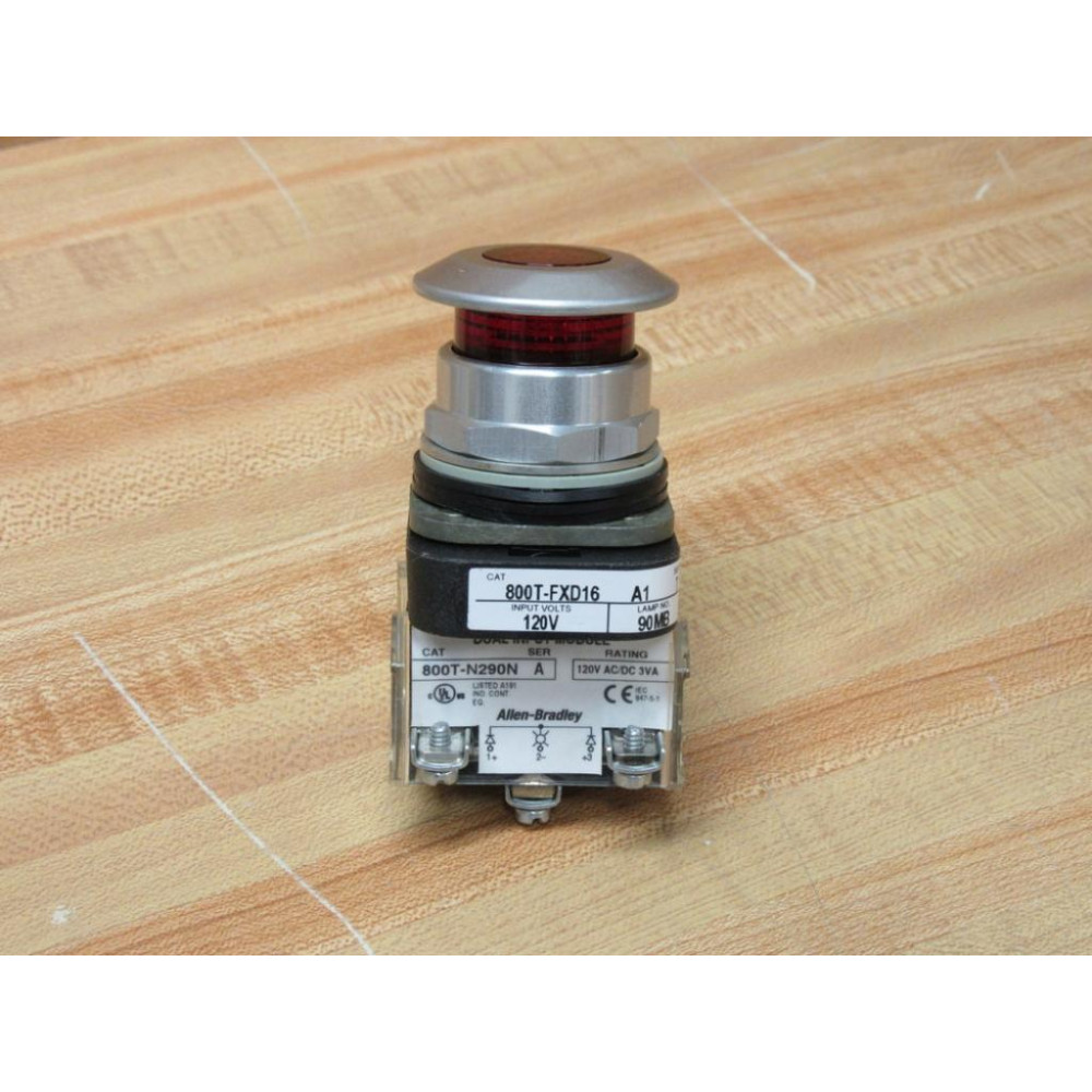Allen Bradley 800T-FXD16A1 Red Button 800T-FXD16RA1 - New No Box