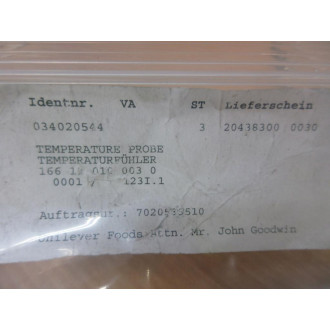034020544 Temperature Probe 166 11 010 003 0 - New No Box